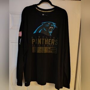 Nike Dri Fit Salute To Service Carolina Panthers Long Sleeve